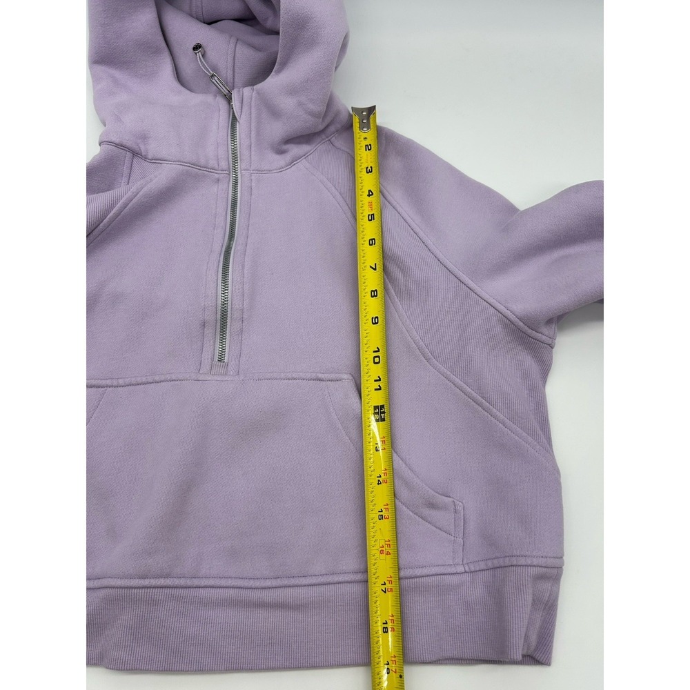 Lululemon Scuba Oversized Half-Zip Hoodie Women M/L Pink Athleisure Cropped - Picture 7 of 9